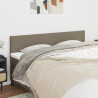 Cabeceros 2 unidades de tela gris taupe 90x5x78/88 cm 1