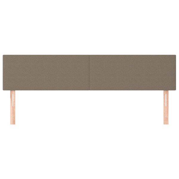 Cabeceros 2 unidades de tela gris taupe 90x5x78/88 cm M 3