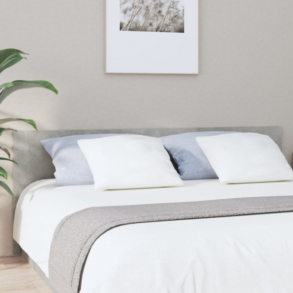 Cabecero de cama madera contrachapada gris 200x1.5x80 cm D