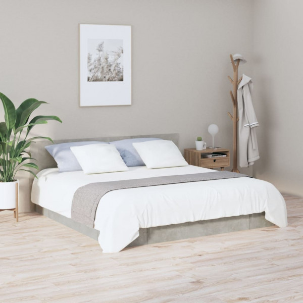 Cabecero de cama madera contrachapada gris 200x1.5x80 cm M 3