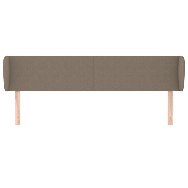 Cabecero de tela gris taupe 183x23x78/88 cm M 3