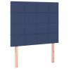 Cabeceira de cama 2 pcs tecido 90x5x78/88 cm azul 2