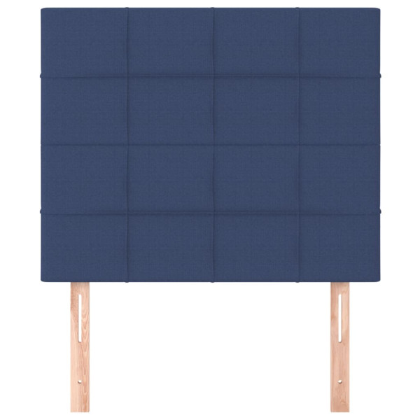 Cabeceros 2 unidades de tela azul 90x5x78/88 cm M 3