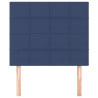 Cabeceira de cama 2 pcs tecido 90x5x78/88 cm azul 3