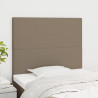 Cabeceros 2 unidades tela gris taupe 80x5x78/88 cm 1