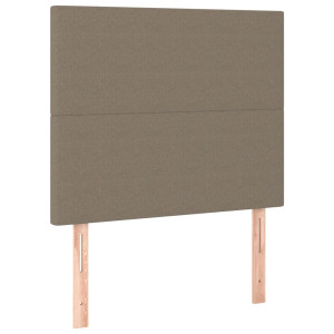 Cabeceros 2 unidades tela gris taupe 80x5x78/88 cm H
