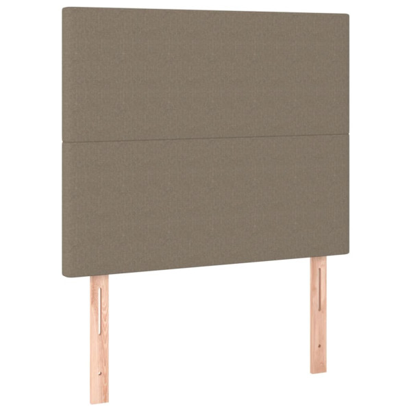 Cabeceros 2 unidades tela gris taupe 80x5x78/88 cm M 2