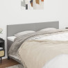 Cabeceira de cama 2 pcs tecido 90x5x78/88 cm cinzento-claro 1