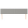 Cabeceira de cama 2 pcs tecido 90x5x78/88 cm cinzento-claro 3