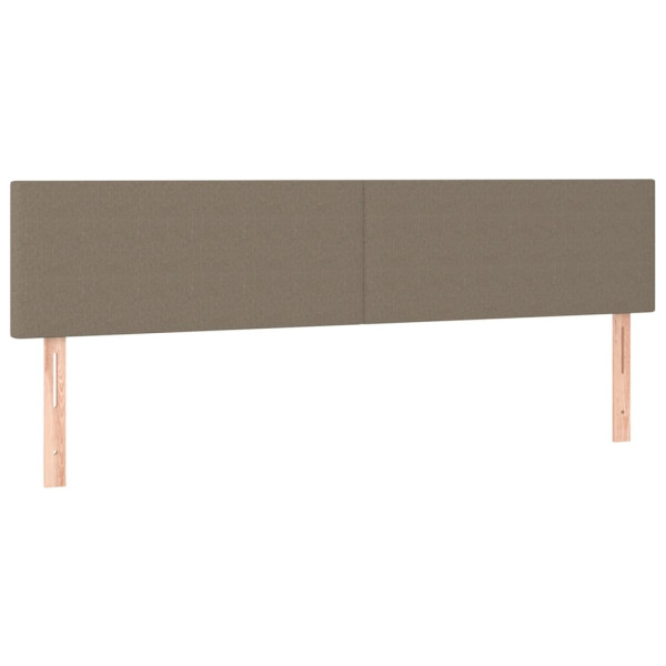 Cabeceros 2 unidades tela gris taupe 80x5x78/88 cm M 2