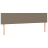 Cabeceros 2 unidades tela gris taupe 80x5x78/88 cm 2