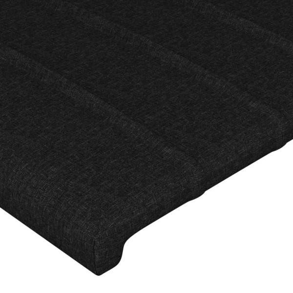 Cabeceros 4 unidades de tela negro 90x5x78/88 cm M 4
