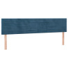 Cabecero con LED de terciopelo azul oscuro 180x5x78/88 cm 4