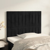 Cabeceira de cama 2 pcs veludo 80x5x78/88 cm preto 1