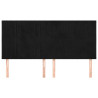 Cabeceira de cama 4 pcs veludo 80x5x78/88 cm preto 3