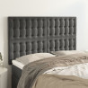 Cabeceira de cama 4 pcs veludo 72x5x78/88 cm cinzento-escuro 1