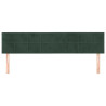 Cabeceros 2 unidades de terciopelo verde oscuro 80x5x78/88 cm 3