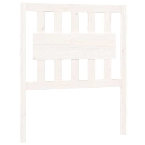 Cabeceira de cama 80.5x4x100 cm madeira de pinho maciça branco M 2