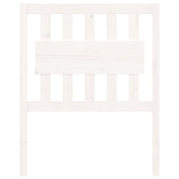 Cabeceira de cama 80.5x4x100 cm madeira de pinho maciça branco M 3