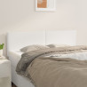 Cabeceira de cama 2 pcs couro artificial 72x5x78/88 cm branco 1