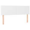 Cabeceros 2 unidades cuero sintético blanco 72x5x78/88 cm 2
