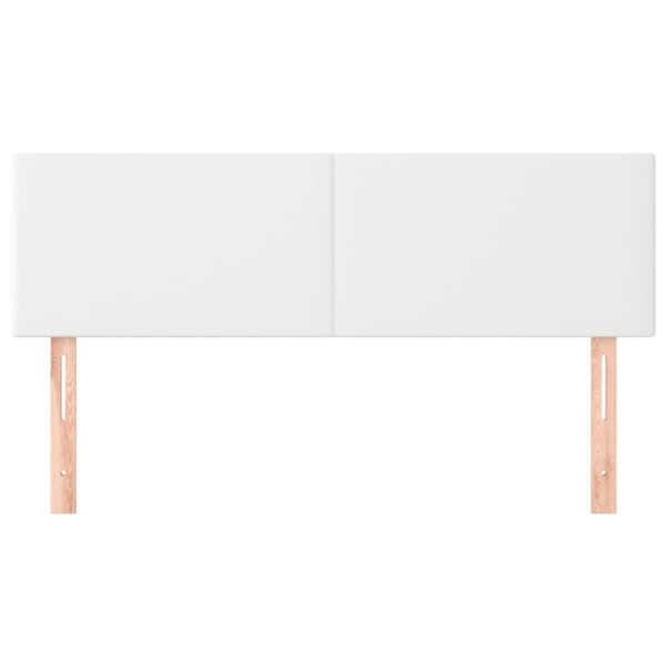 Cabeceros 2 unidades cuero sintético blanco 72x5x78/88 cm M 3