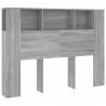 Mueble cabecero color gris Sonoma 140x18.5x104.5 cm 1