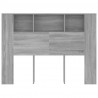 Mueble cabecero color gris Sonoma 140x18.5x104.5 cm 2