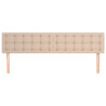 Cabeceros 2 unidades cuero sintético capuchino 90x5x78/88 cm 3