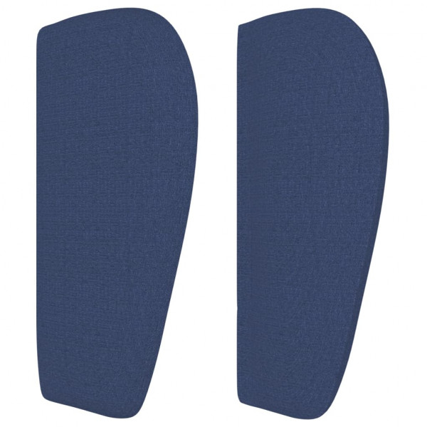 Cabecero de tela azul 183x23x78/88 cm M 4