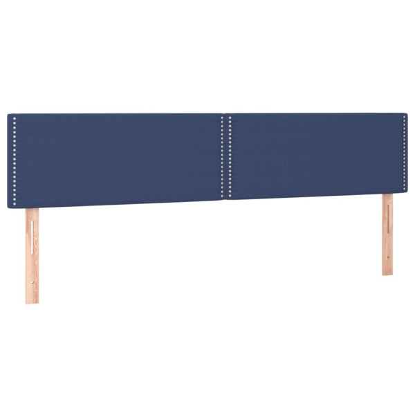 Cabecero con LED de tela azul 180x5x78/88 cm M 4