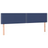 Cabecero con LED de tela azul 180x5x78/88 cm 4