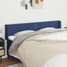 Cabecero de tela azul 183x16x78/88 cm 1