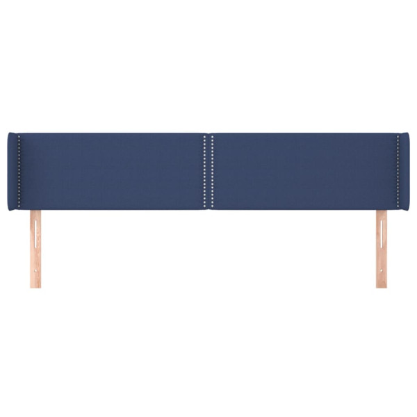 Cabecero de tela azul 183x16x78/88 cm M 3