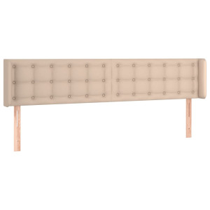 Cabecero de cuero sintético color capuchino 183x16x78/88 cm H