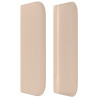 Cabeceira cama abas couro artificial 183x16x78/88 cm cappuccino 4