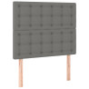 Cabeceros 2 unidades de tela gris oscuro 90x5x78/88 cm 2
