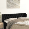 Cabecero de terciopelo negro 147x23x78/88 cm 1