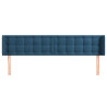 Cabecero de terciopelo azul oscuro 203x16x78/88 cm 3