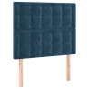 Cabeceros 2 unidades de terciopelo azul oscuro 100x5x78/88 cm 2
