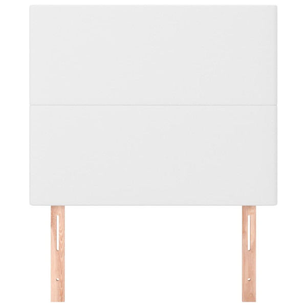 Cabeceros 2 unidades de cuero sintético blanco 80x5x78/88 cm M 3