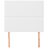 Cabeceira de cama 2 pcs couro artificial 80x5x78/88 cm branco 3