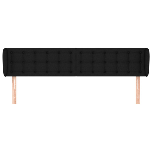 Cabecero de tela negro 183x23x78/88 cm M 3