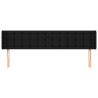 Cabecero de tela negro 183x16x78/88 cm 3