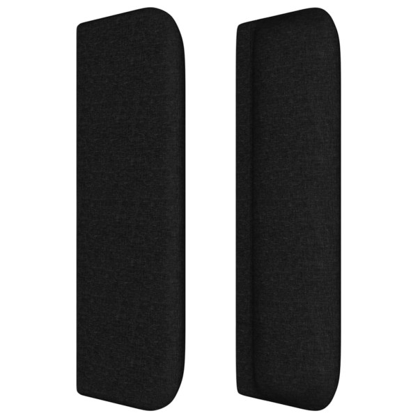 Cabecero de tela negro 183x16x78/88 cm M 4