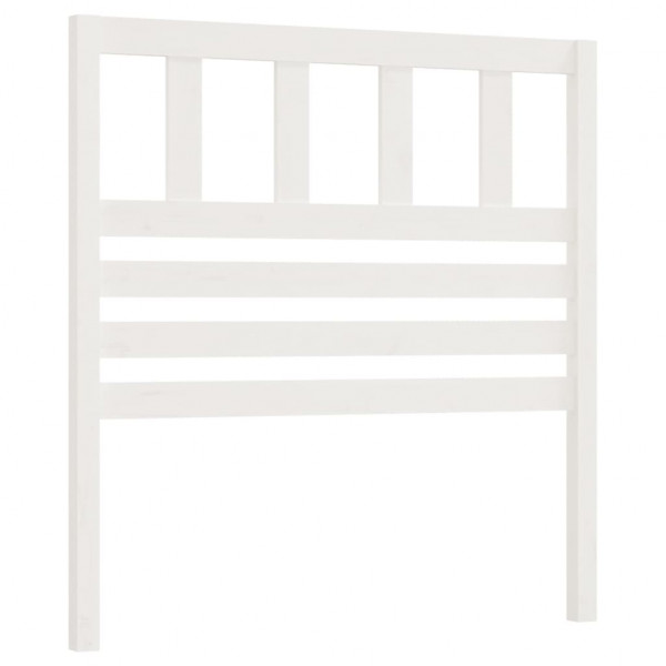 Cabecero de cama madera maciza de pino blanco 81x4x100 cm M 2