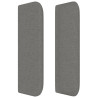 Cabecero de tela gris oscuro 183x16x78/88 cm 4