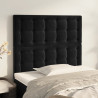 Cabeceira de cama 2 pcs veludo 80x5x78/88 cm preto 1