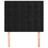 Cabeceira de cama 2 pcs veludo 80x5x78/88 cm preto 3