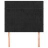 Cabeceira de cama 2 pcs veludo 90x5x78/88 cm preto 3